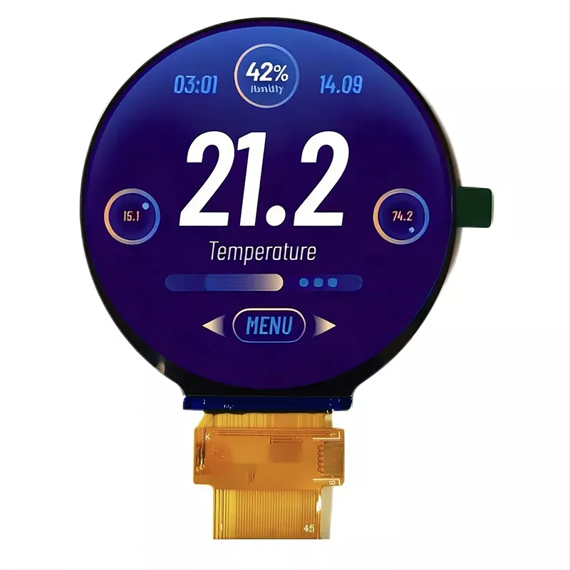 2.76 بوصة 480 × 480 وحدة TFT Round