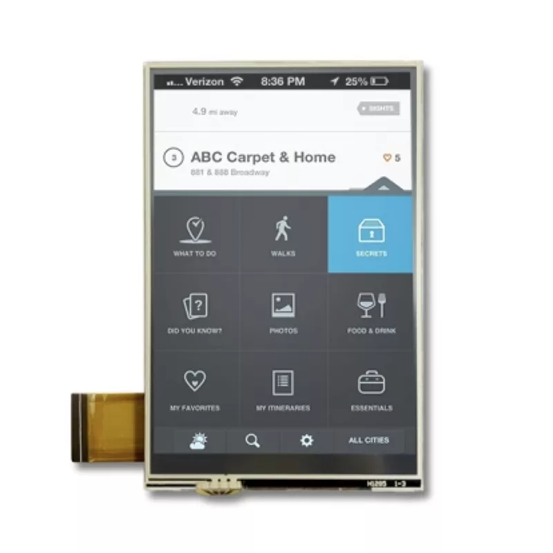 3.5 '' 320 × 480 وحدة TFT لمسة مقاومة