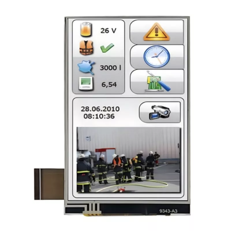 3.97 '' 480 × 800 وحدة TFT لمسة مقاومة