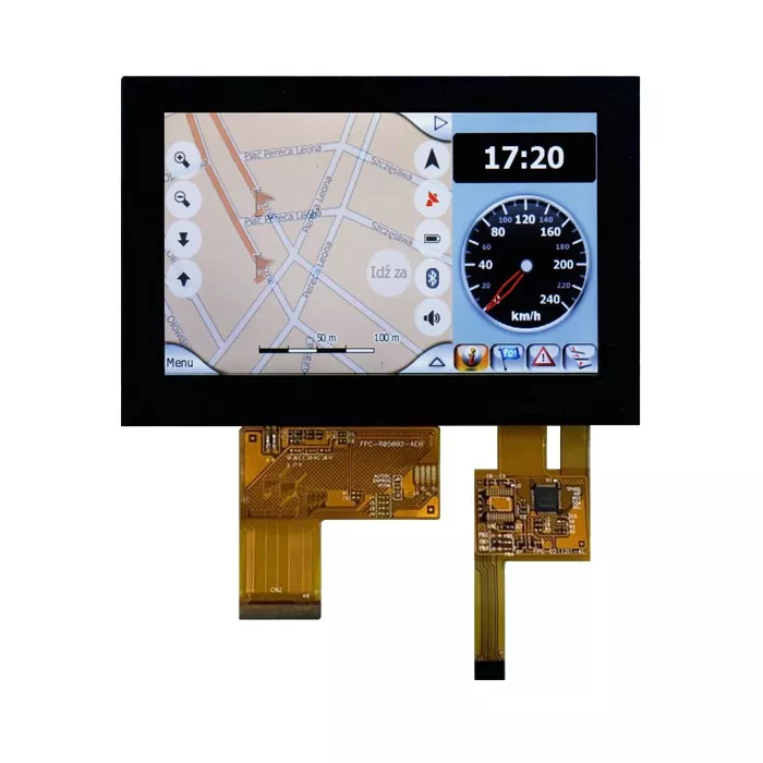 5 بوصات 800 × 480 وحدة TFT Transpluction